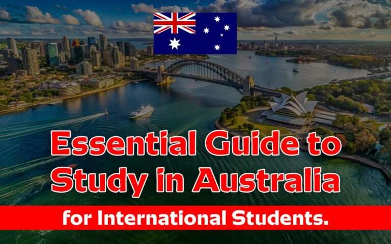 Essential Guide to Study in Australia for International Students.