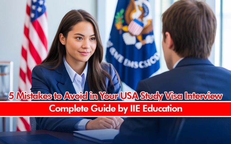 5 Mistakes to Avoid in a USA Study Visa Interview